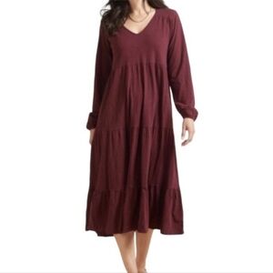 Z Supply Bailey Tiered Cotton Midi Dress